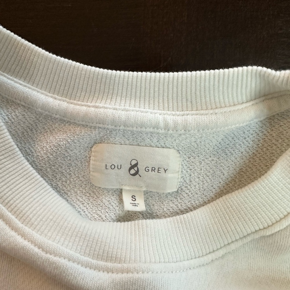 Lou & Grey Fuzzstripe Terry Sweatshirt π - Picture 8 of 11